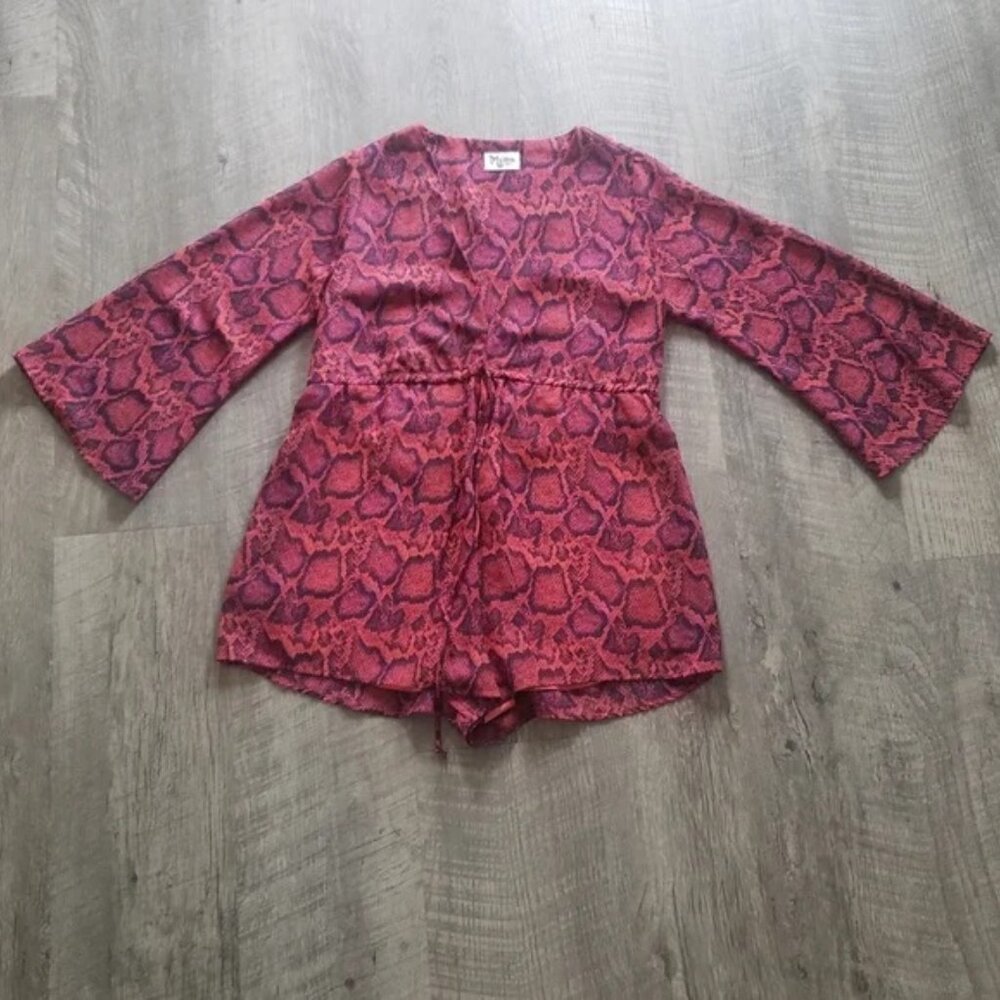 Show Me Your Mumu Roxy Python Romper. - image 2